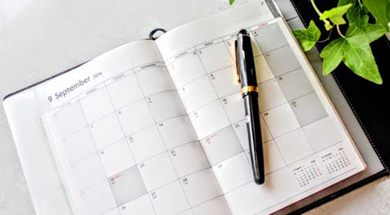 スケジュール表